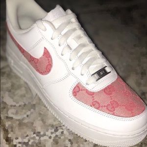 Pink Gucci Custom Air Force 1
